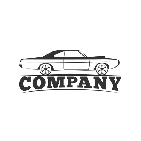 Vintage Car Logo Design 17555950 Vector Art At Vecteezy