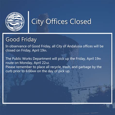 City Offices Will Be Closed