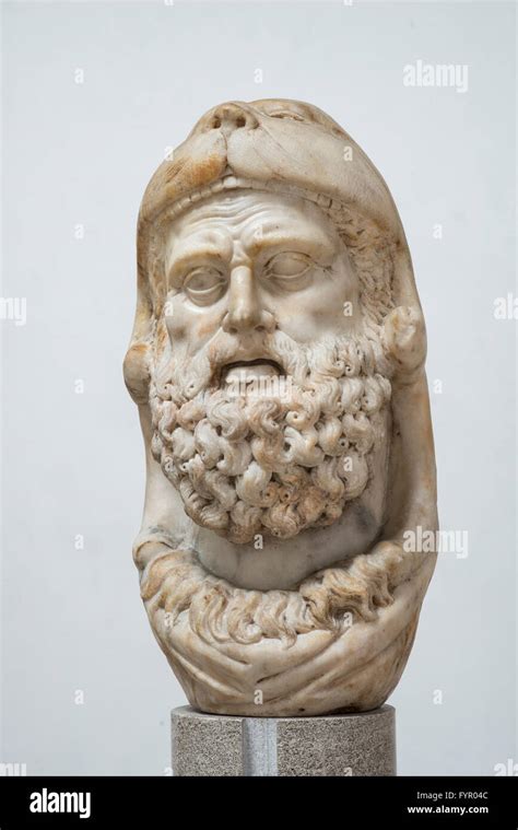Bust Of Herakles Or Hercules With The Lions Head As A Helmet Ancient