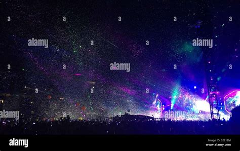 Coldplay Concert In Manchester Stock Photo Alamy