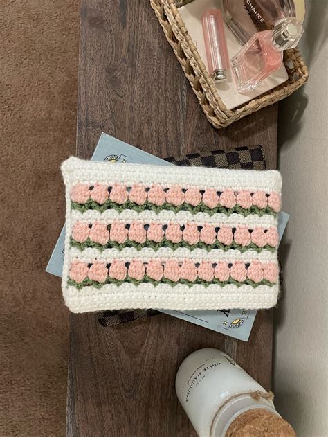 Handmade Crochet Tulip Book Cover Etsy
