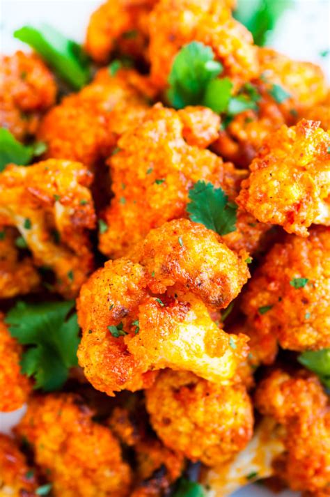 The red hot taste of real, five alarm buffalo wings, in delicious bite size pieces. Spicy Buffalo Cauliflower Wings - Aberdeen's Kitchen