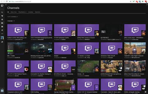 Twitch Only Showing Channels With