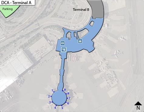 Reagan National Airport Dca Terminal A Map