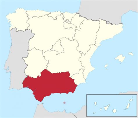 Mapa De Andalucía Provincias Municipios Turístico Y Carreteras De