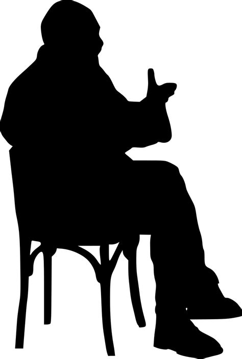 Find the perfect chairs stock photo. 15 Sitting in Chair Silhouette (PNG Transparent) | OnlyGFX.com