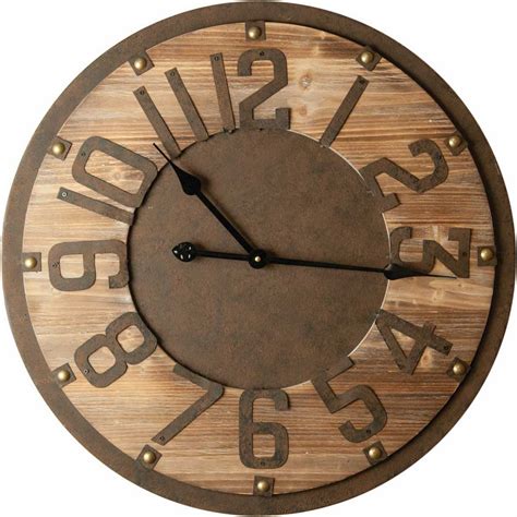 Rustic Charm Wall Clock 235 By Manual Woodworkers And