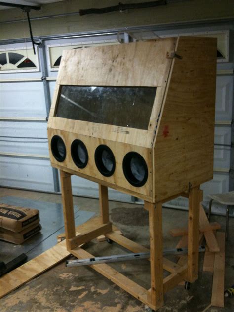 The cabinet is mainly constructed of wood, then fitted with glass and gloves. 7 Photos Sand Blasting Cabinet Plans Free And Review ...