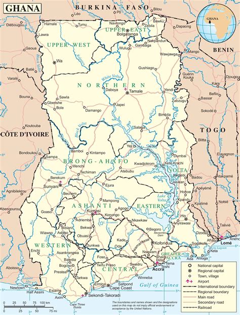Applegoogle map of ghana share any place address search. Map of ghana - A map of ghana (Western Africa - Africa)