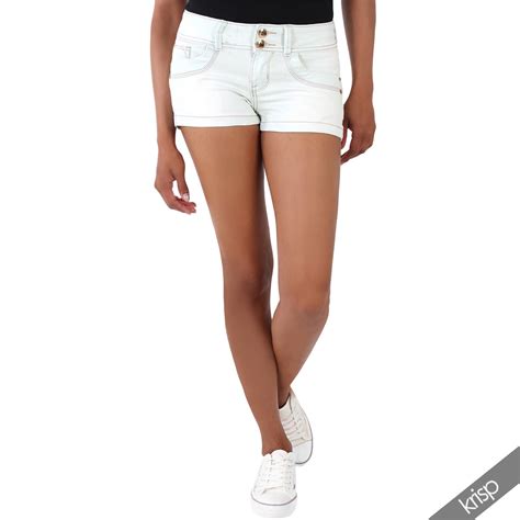 Womens Sexy Micro Mini Hot Pants Stretch Bleach Denim Fitted Summer Shorts Jeans Ebay