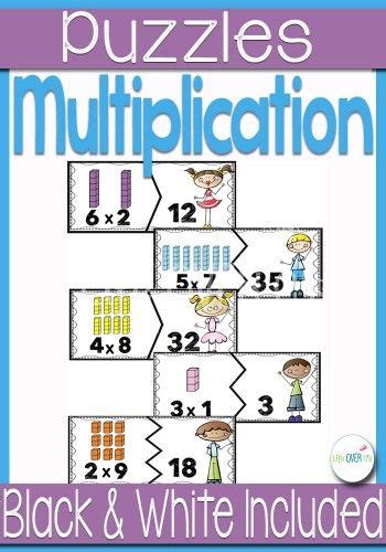 Multiplication Fact Puzzles For Multiples Of 1 10