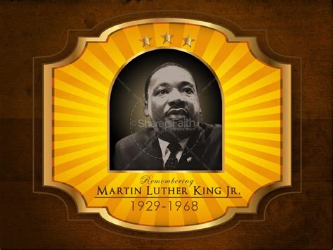 Martin Luther King Jr Powerpoint Template Clover Media