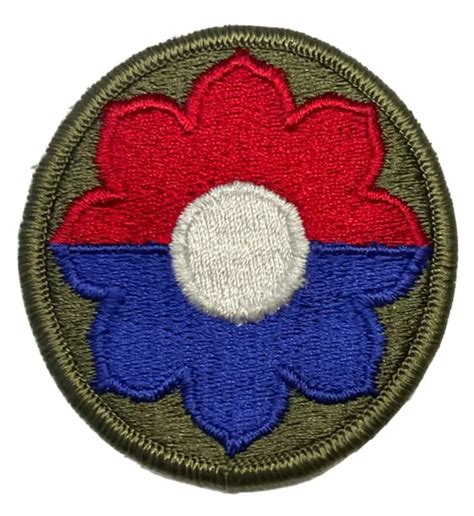 Vietnam Era Us Army 9th Infantry Division Color Merrowed Edges Patch