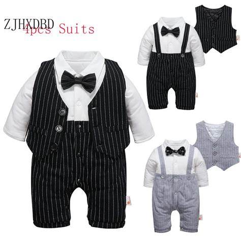 New Kids Blazers Thick Baby Boys Suits Formal Wear Child Birthday Suits