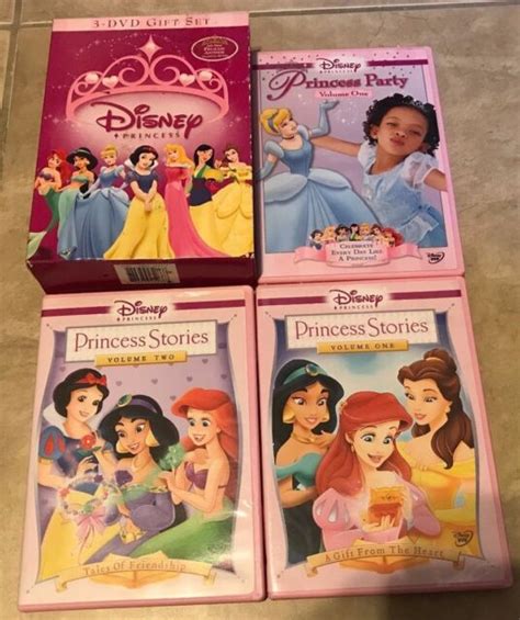 Disney Princess 3 Dvd T Set Princess Stories 1 And 2 Party In Cases