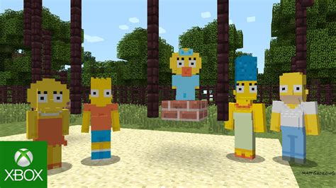 Minecraft The Simpsons Skin Pack Youtube