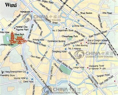 Wuxi City Map China Wuxi City Map Wuxi Travel Guide