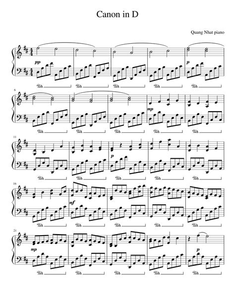 The left hand is pretty simple to play. Canon_in_D sheet music for Piano download free in PDF or MIDI