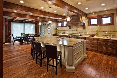 Luxurious Traditional Kitchen With Exposed Wood Ceiling Beams Hgtv