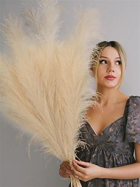 4pcs Large Stems 43110cm Tall Artificial Pampas Grass Fake Pampas