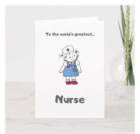 Worlds Greatest Nurse Greetings Card Instant Download Etsy