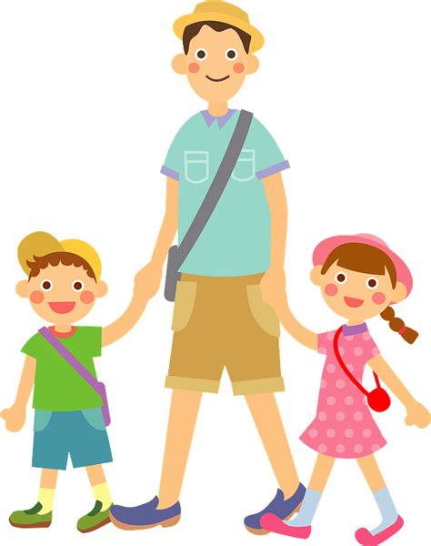 Father With Son And Daughter Clipart Free Download Transparent Png