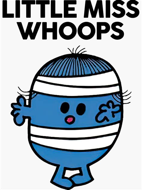 Little Miss Whoops Sticker For Sale By Gillianbotsford Redbubble