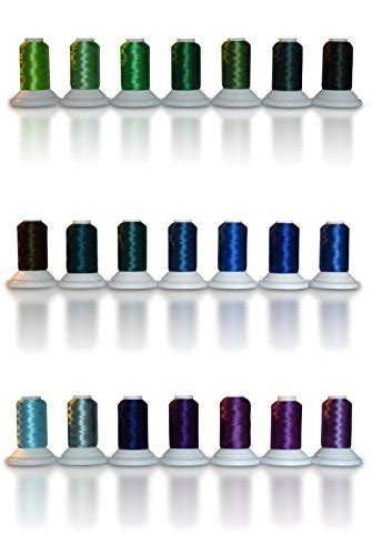 Sew Pro 63 Brother Colors Polyester Embroidery Machine Thread Set 40