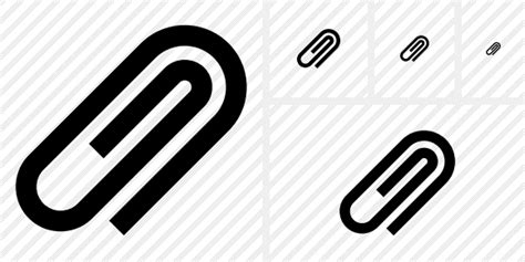 Paperclip Icon Symbol Black Professional Stock Icon And Free Sets