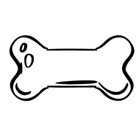 Dog Bone Clipart Outline