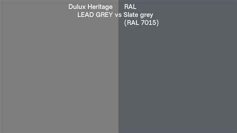 Dulux Heritage LEAD GREY Vs RAL Slate Grey RAL 7015 Side By Side