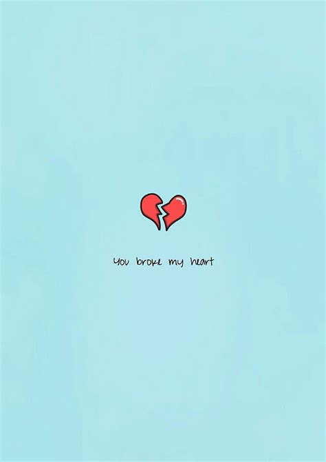 You Broke My Heart Hd Phone Wallpaper Pxfuel