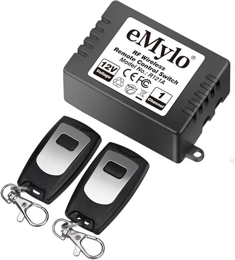Emylo Remote Control Switch Dc 12v Wireless Momentary Switch 1 Channel