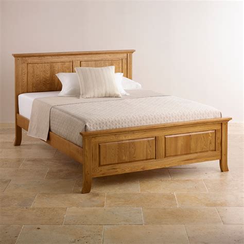 Taunton Rustic Brushed Solid Oak 5ft King Size Bed Bed Furniture