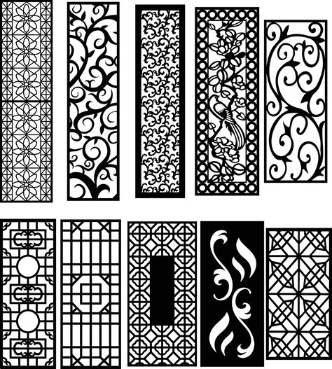 Jali Design For Graphic And Cncrouter Geometric Laser Cutting Vector