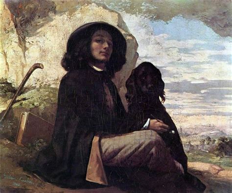 Gustave Courbet Self Portrait With A Black Dog 50 Off Artexpressws