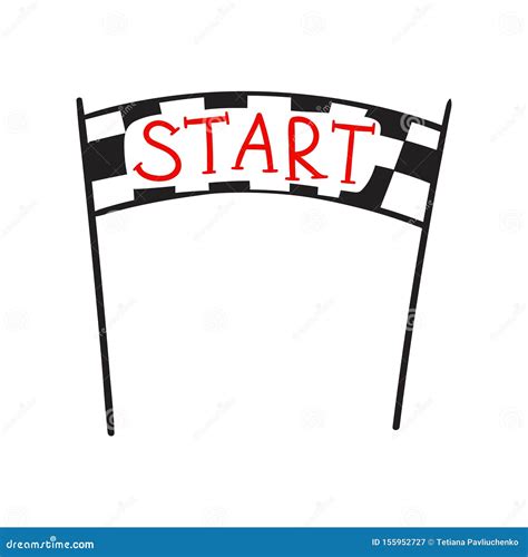 Finish Line Racing Background Top View Art Design Start Or Finish On