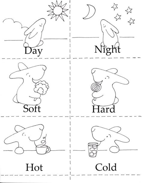 Coloring Pages For Opposites Preschool Opposites In And Out Coloring