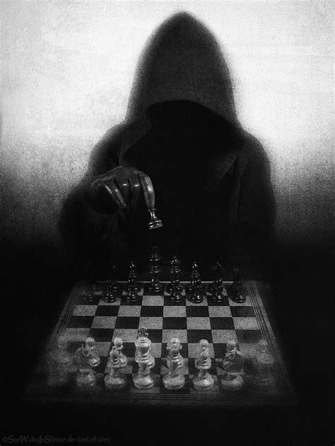 Hd Wallpaper Black Chess Set Digital Art Grim Reaper Death Dark