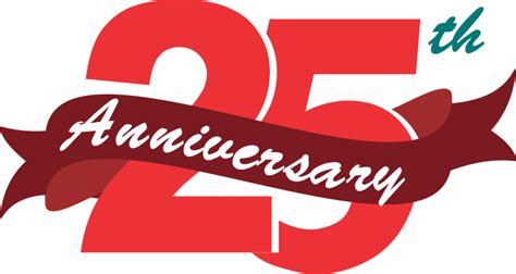 25th Anniversary Png