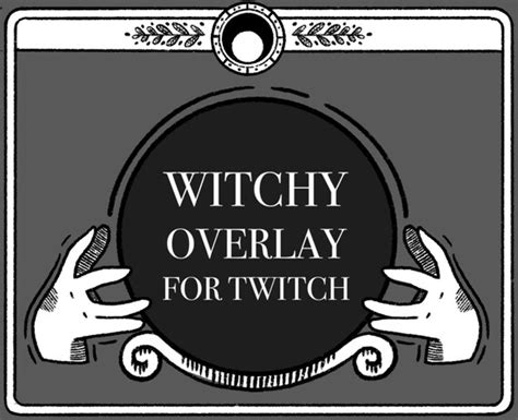 Witchy Stream Overlay Pack For Twitch With Animated Alerts Etsy