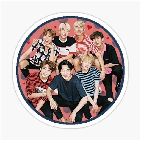 Bts Sticker For Sale By Heyahgase Redbubble
