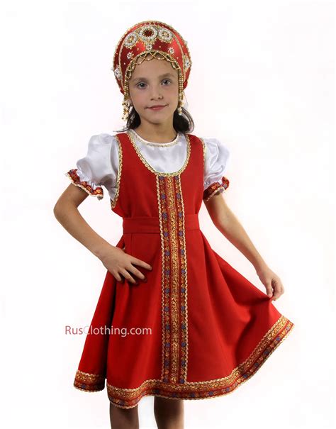 russian costume girls kokoshnik dance russian clothing slavic dress sarafan russian costume