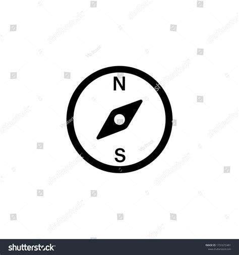 Vector Compass Rose North South East Stock Vector Royalty Free