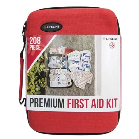 Premium Hard Shell Foam First Aid Kit 208 Piece