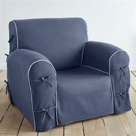 Housse de fauteuil, bridgy indigo/gris perle La Redoute Interieurs  La