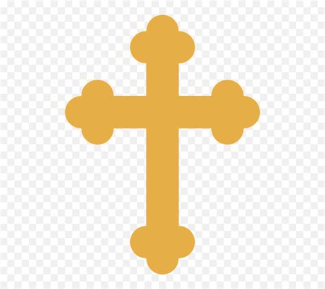 Crucifix Vector Transparent Png Baptism Gold Cross Clipart Emojicruz