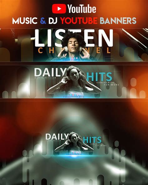 Creative Youtube Music Banners Youtube Banners Banner Youtube