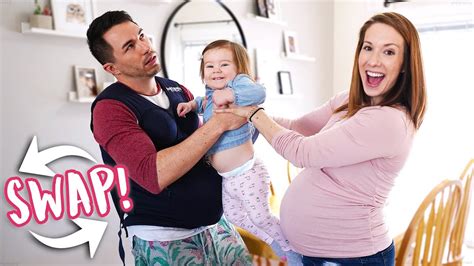 husband and pregnant wife swap roles for 24 hours youtube