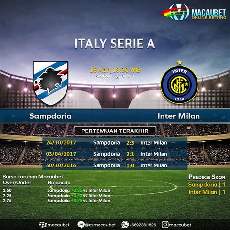 They have a home game against sampdoria right after being confirmed league winners. Prediksi Sampdoria vs Inter Milan 19 Maret 2018 #Macaubet ...